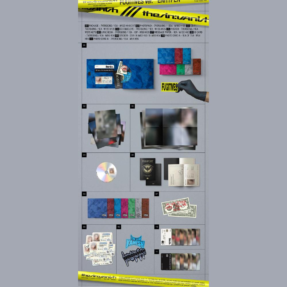 Předobjednávka ENHYPEN THE SIN: VANISH Album FUGITIVES ver. & NÁKUP POB