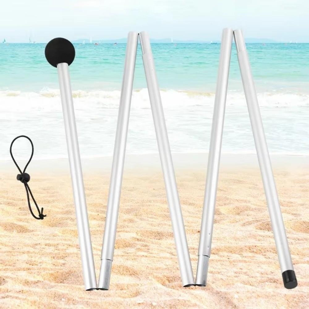 1.6/2M Beach Canopy Tent Pole Aluminum Alloy Shelter Tarp Pole  For Camping Party