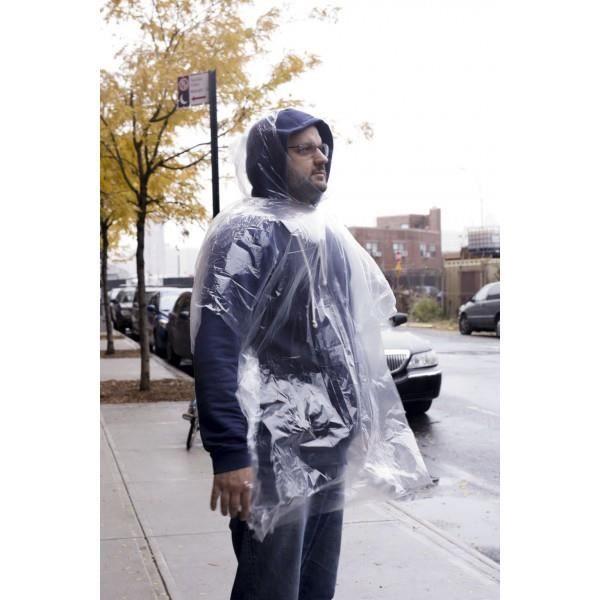 Poncho - KIKKERLAND - Taille unique - Transparent - Pour 1 personne - Capuche intégrée