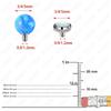 5pcs G23 Titanium Implant Grade Nasal Opal Banana Barbell Leather Anchor Labret Piercing Tragus Cartilage Lip Piercing Jewelry