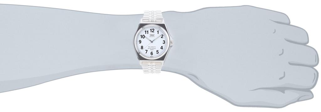 Citizen Q&Q SOLARMATE H980-204 Men's Silver Watch