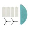 Side Brushes Mop Cloth Kit Vacuum Cleaner Accessories For Cecotec For CONGA 8090 For ULTRA Replacement Parts