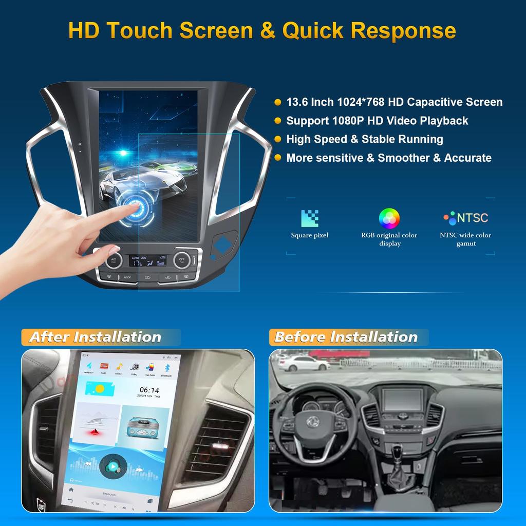 10.4-inch Wireless CarPlay Multimedia Navigation for Dongfeng Fengshen 670