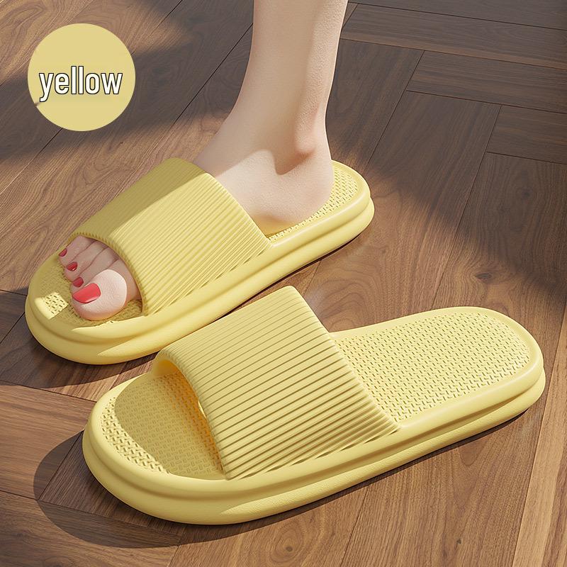EVA Cartoon Bear Bathroom Slippers - Women's Summer Non-Slip Thick Sole Sandals
