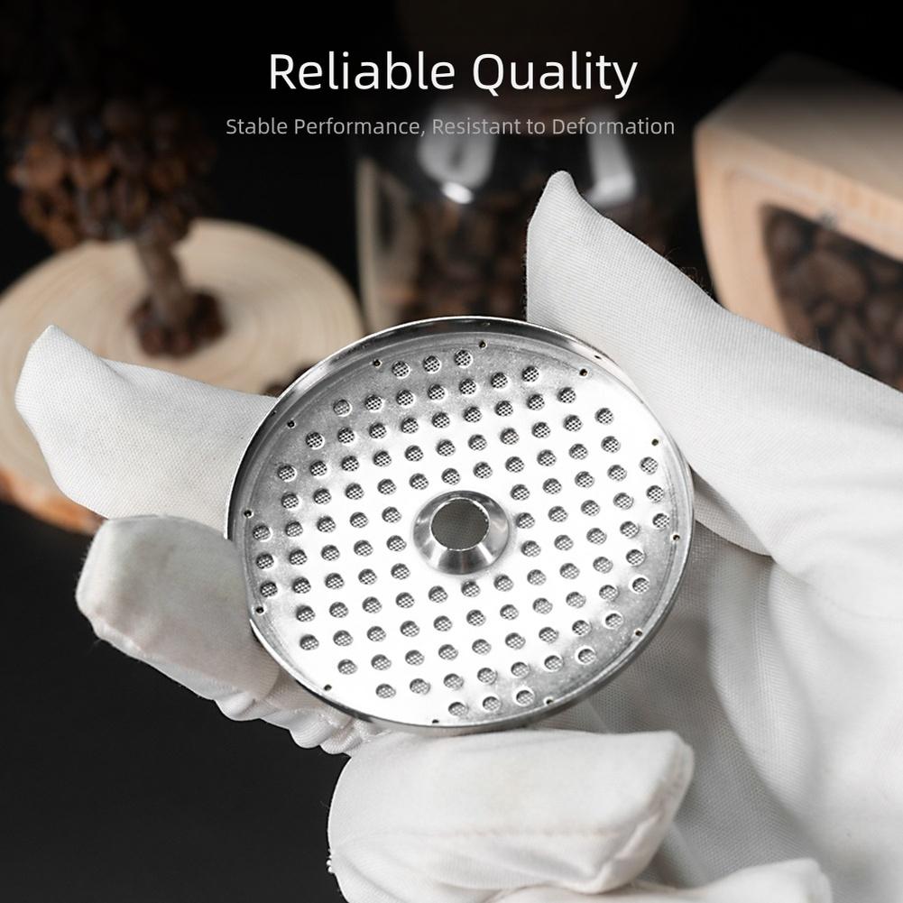 56.5mm Filter Sheet Coffee Machine Filters 5.65*5.65cm Stainless Steel Round Filter Screen Shower Head Replacement Compatible