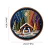 Creative Christmas DIY Embroidery Material Package Set With Stamped Patterns For Beginners Nativity Scene Cross Stitch Set Gifts