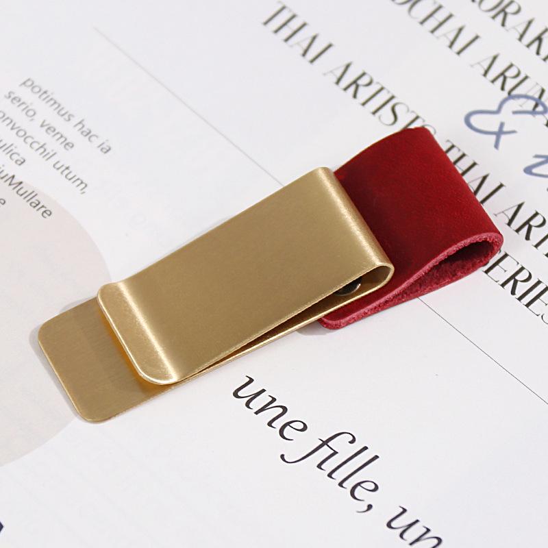Brass Clip & Pen Holder for Laptops and Planners