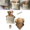Niedlicher, sprechender Teddybär, 35 cm groß, wiederaufladbar, scheues Gesicht, batteriebetrieben