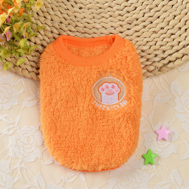 Fleece Pet Vest Small Puppy Cats Clothing Warm Lightweight Wear Cartoon Dog Clothes Chest Size Adjustable Comfort Fit
