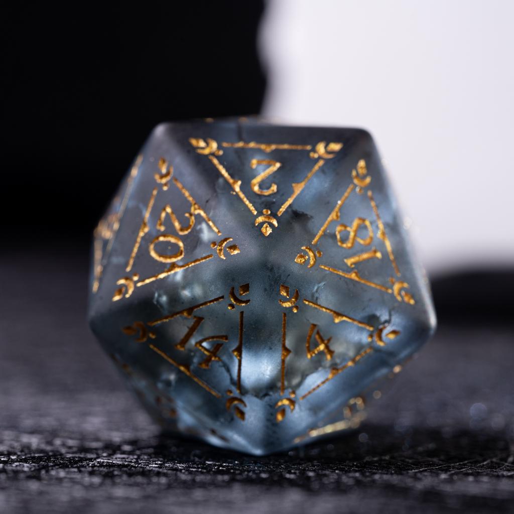Babylon Dice, Ice Crack Crystal Dice Original Peripheral Return To the Future 1999 Comala Rain