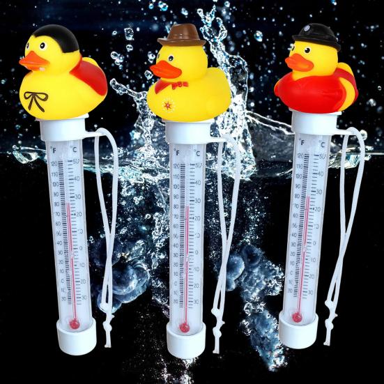 Floating Pool Thermometer Easy To Read Duck Design Water Thermometer for Outdoor Indoor Swimming Pools Spas Hot Tubs Aquariums