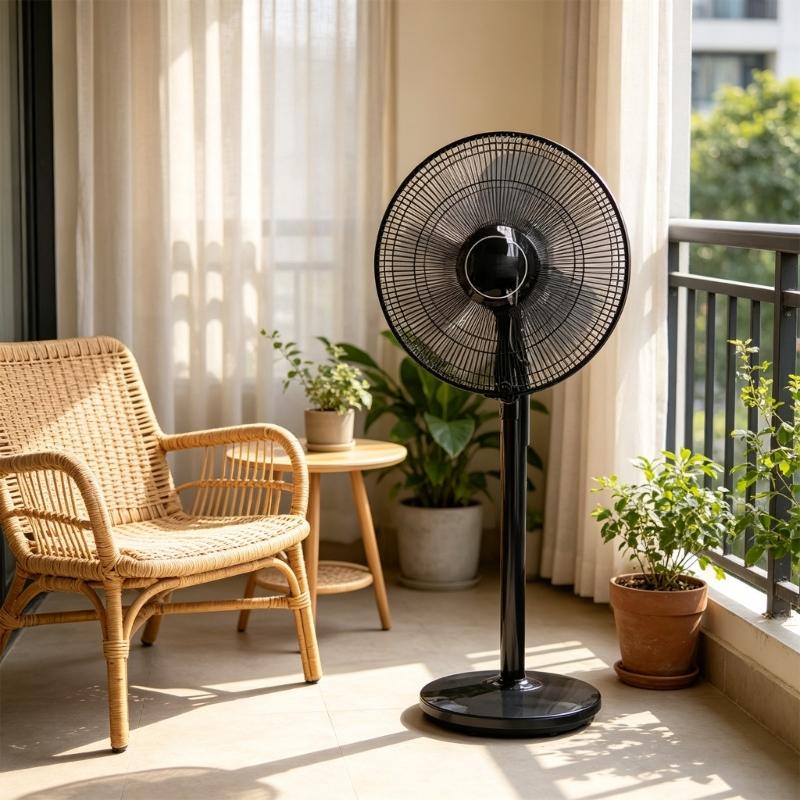 3 Blade Fan Replacement Part 16 Inch with Mounting Nut, ABS Spare Blade Assembly for Household Fan Maintenance and Broken Blade Repair