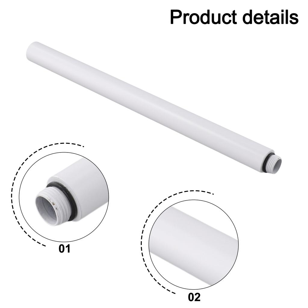 30cm Przedłużka Prysznicowa System Prysznicowy do Wanny Okrągły Drążek Przedłużający Zestaw Prysznicowy Uchwyt Prysznicowy Okrągła Rura Przedłużająca