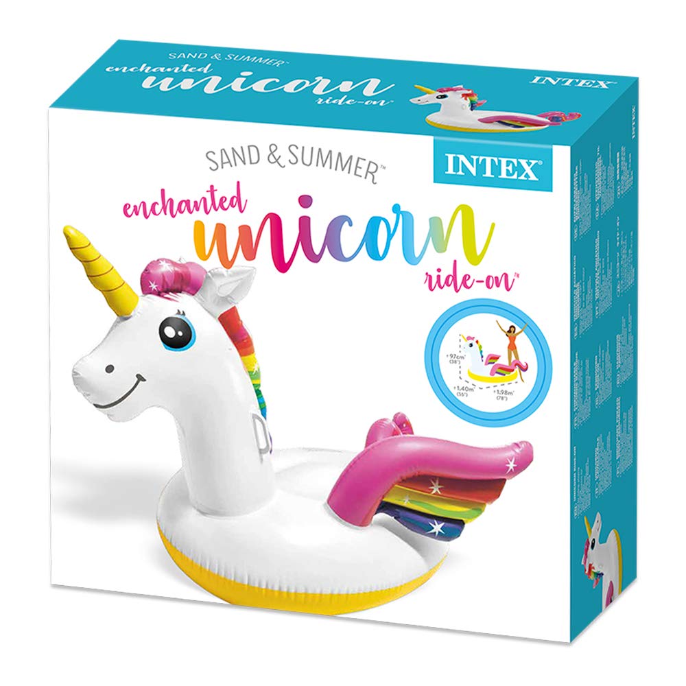 INTEX Float Mat Unicorn Ride On 198 x 140 x 97cm 57561 Japanese [Genuine Product]