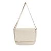 New Simple Canvas Bag Solid Color Single Shoulder Bag Crossbody Bag CLE
