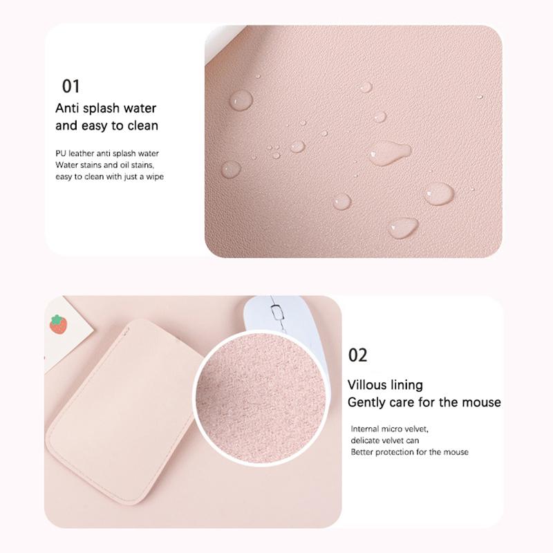 1 Stück Aufbewahrungstasche für kabellose Maus Geeignet für Magic Mouse2 Schutzhülle aus PU-Leder Kratzfeste Hülle