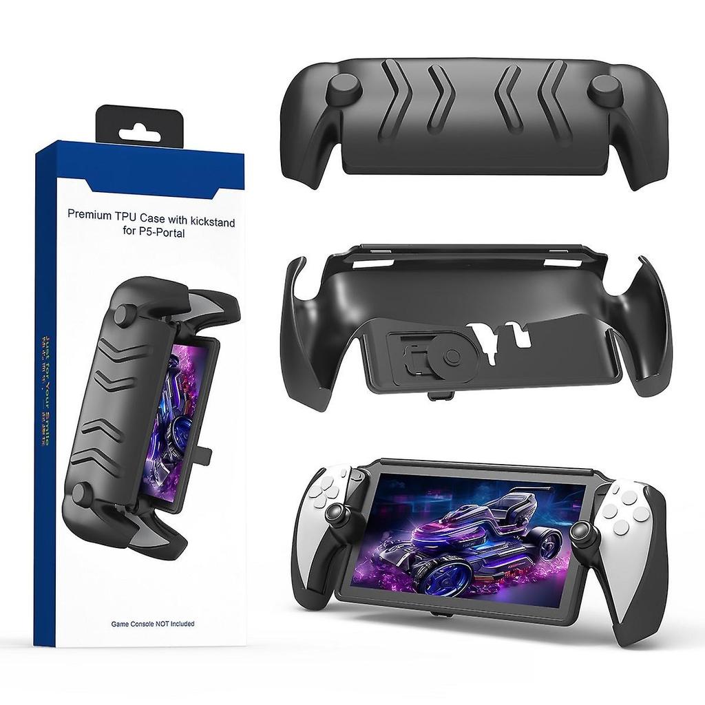 Custodia protettiva per PlayStation 5 Portal Remote Player con supporto, cover protettiva in TPU, antiscivolo e anti-caduta