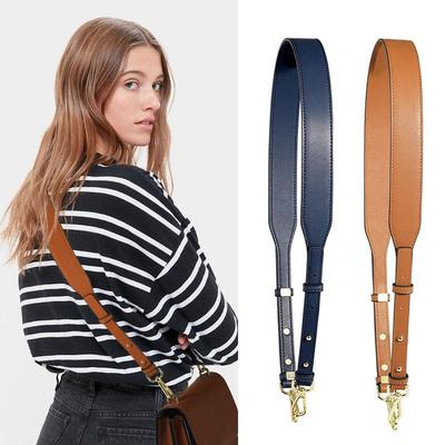 Tracolla Crossbody/Spalla Sostitutiva in Vera Pelle Nera con Grana Nappa Regolabile