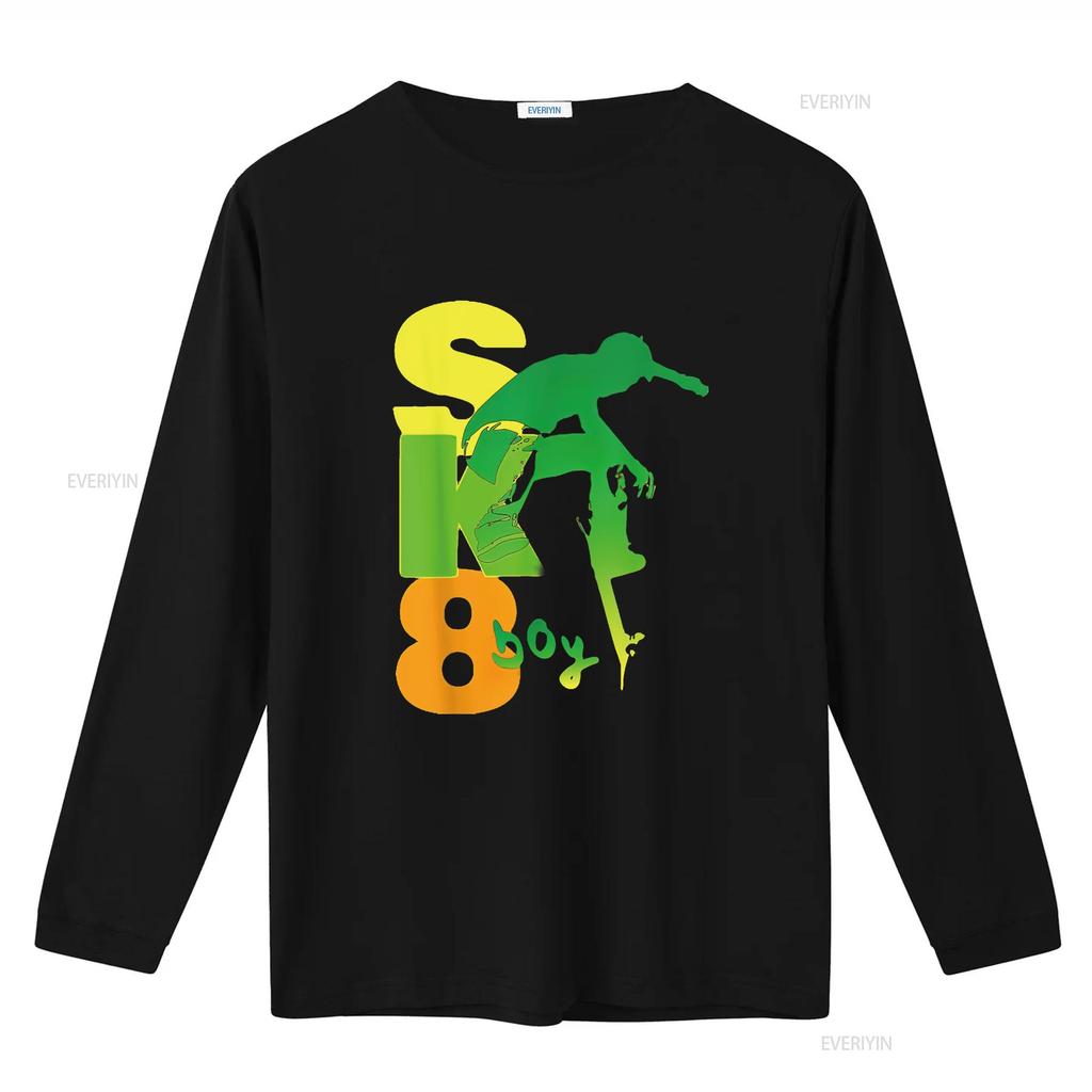 Sk8Boy Skateboard T Shirt Boys vintage Washed Soft Comfortable Versatile fashion Top For Everyday Wear Breathable Casual