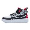 LiNing 937 Graffiti High-Top Skate Shoes Kids Skate Shoes Black White Red YKCR150-1