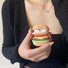 Stereoskopische Burger Hülle für Apple AirPods Pro Bluetooth Kabelloses Headset Abdeckung 1/2/3 Generation Silikon Niedlich Cartoon