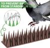 1-10pcs Outdoor Birds Pigeon Cats Spike Bendable Bird Repellent Spikes Deterrents for Garden Window Fences Roof Balcony Railing