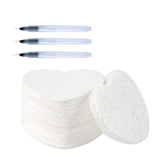 Yousheng Skumtekstur Blankt Malepapir 3D Tegning Magisk Lerret Svamp med Vannpensel Hvit Puffy Maling Papir for Barn Voksne DIY Kunsthåndverk