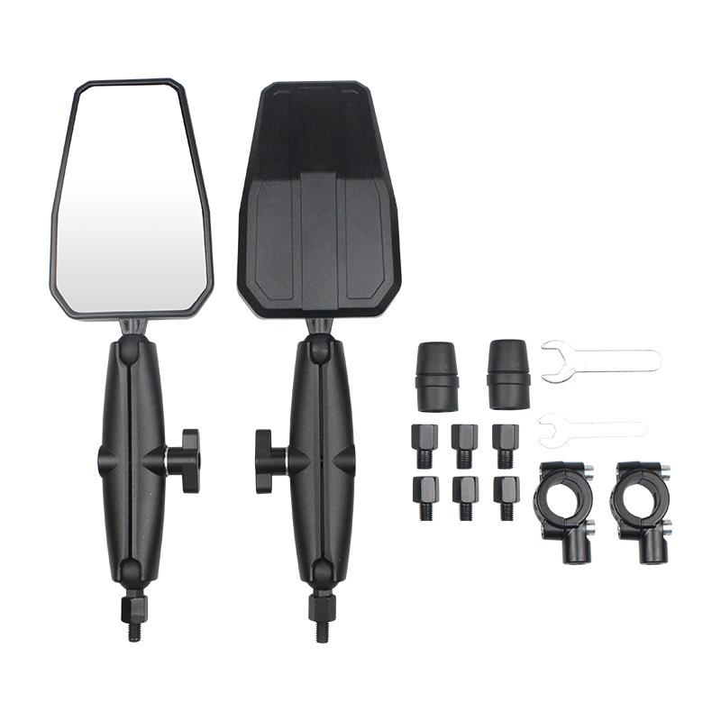 Motorcycle Modified Rearview Mirror Adventure ADV Car West Wind Rearview Mirror Large Mirror Off-road Foldable
