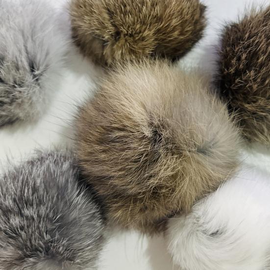 Faux Rabbit Fur Cat Ball Fluffy Catnip Ball Cat Toy Soft Furry Ball Stimulates Cats Hunting Instinct for Kittens Indoor Play Exercise