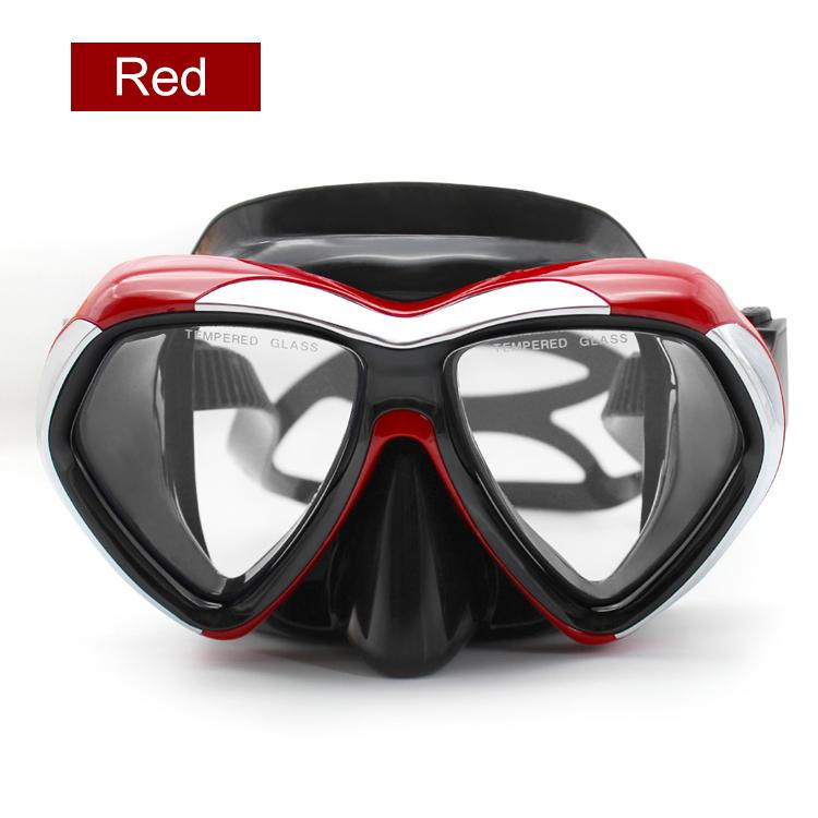 Large-Frame Lens Diving Goggles Underwater Adult Snorkeling Tempered Glass Diving Scuba Swimming Mask