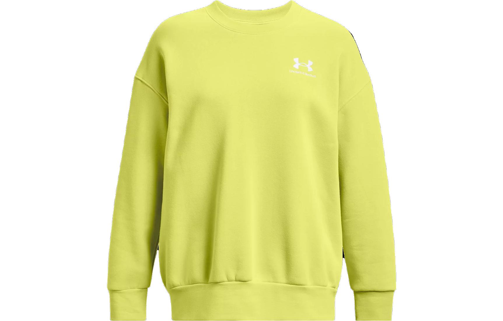 Under Armour Essential Sweatshirt Women s Lime Yellow Green 1379475-743 L