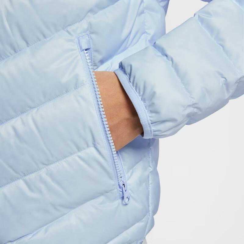 Nike Therma-Fit FW25 Sportswear Windpuffer Windrunner Duck Down Quilted Solid Color Warm Long Sleeve Down Jacket Women Outerwear HV5106-441
