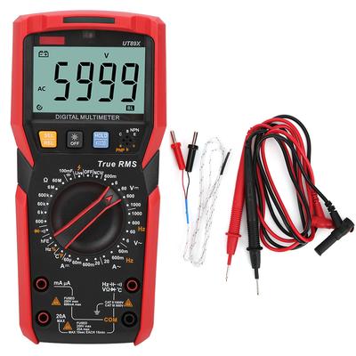 UT89X Digitales Multimeter AC DC Spannung Strom Widerstand Kapazität NCV Tester Messgerät