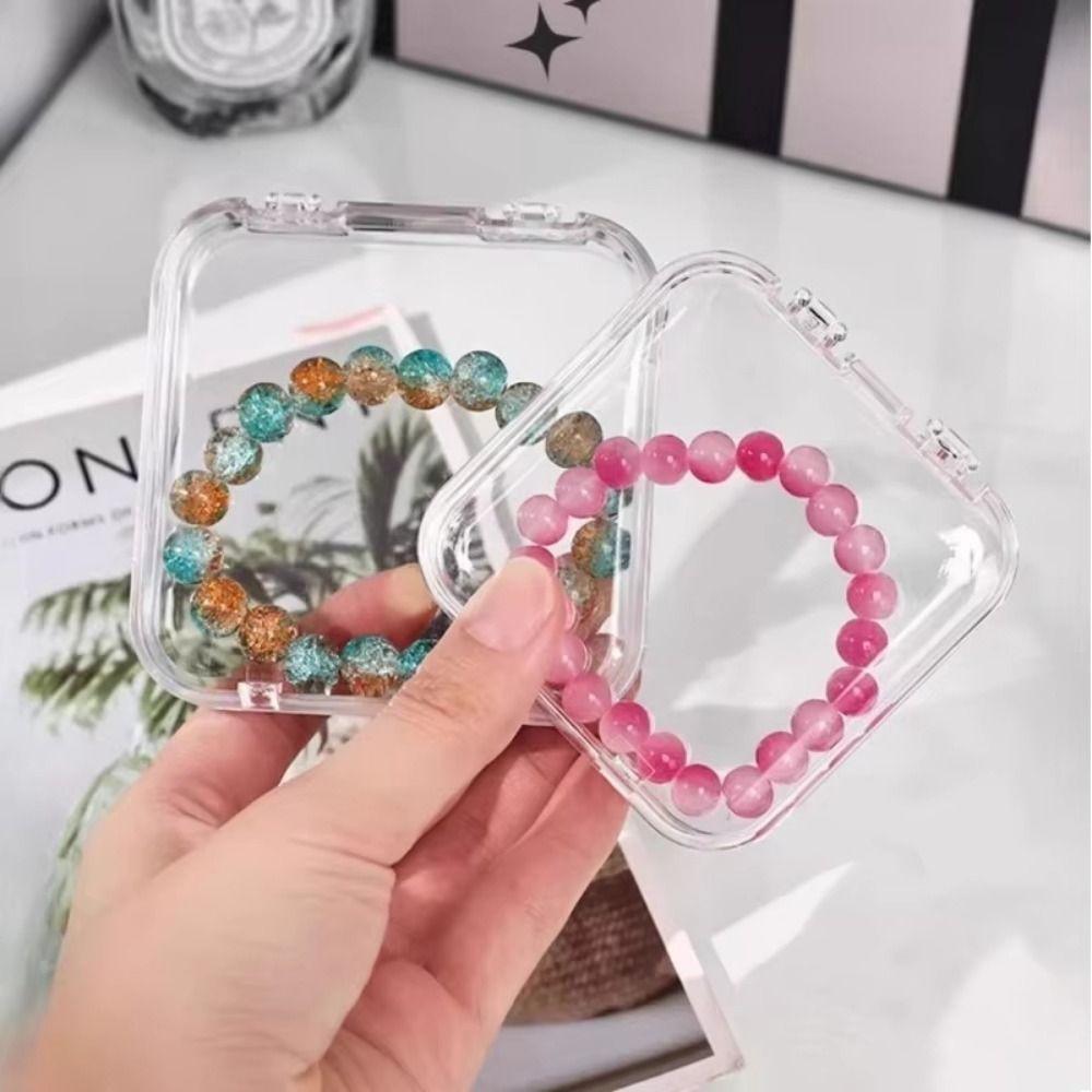 Multi-functional Press-On Nail Display Case Dust-proof Badge Storage Box  Collectible