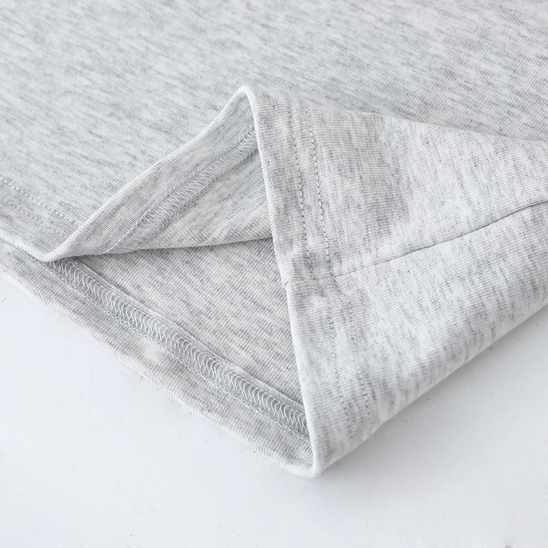 Women's V-Neck Mid-Sleeve Cotton T-Shirt - 2025 Spring/Summer Collection, Fitted Waist, Solid Color