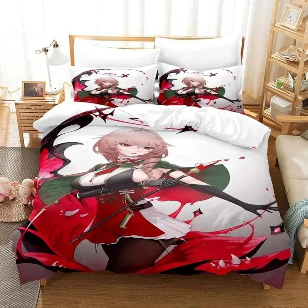 Comforter 3D Print Anime Azur Lane Bedding Set For Bedroom Soft Modern S Comefortable Kids And