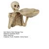 Halloween Skull Candy Bowl Scary Skeleton Key Fruit Snack Storage Tray Resin Punk Skull Decor for Home Tabletop Party Bar