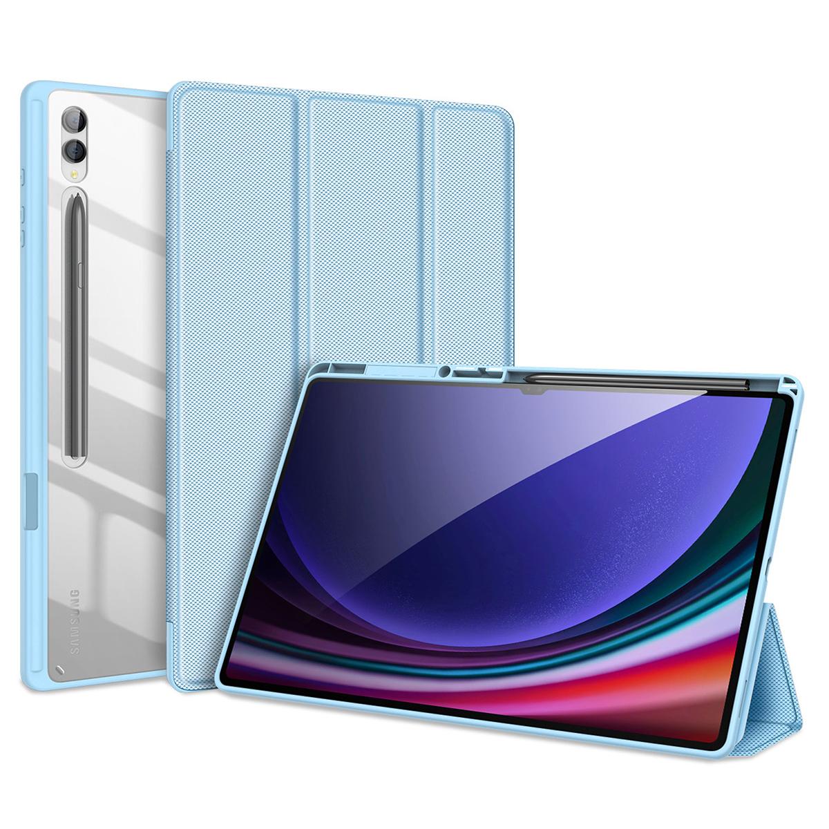 

DUX DUCIS TOBY Series For Samsung Galaxy Tab S10 Ultra/S9 Ultra/S8 Ultra Case PU Leather Tri-Fold Stand Tablet Cover B