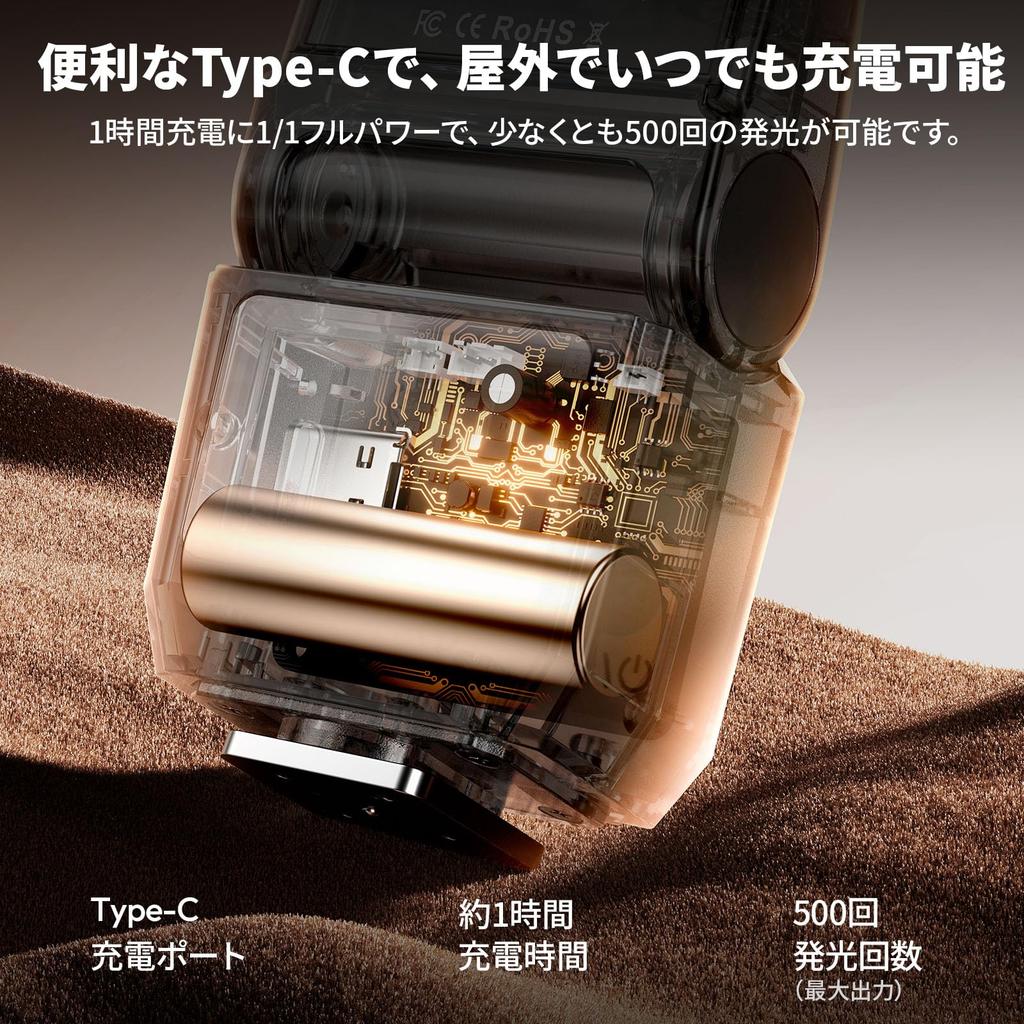 Ulanzi SL03 Mini Camera Manual Speedlight with Adjustable 6500K Color 4 Power and 5600K Single Contact Hot Shoe Compact and Convenient Flash Strobe