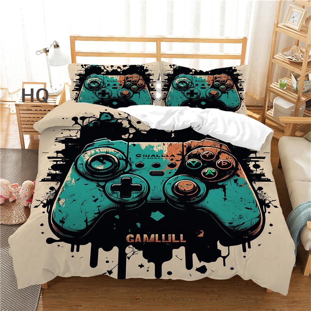 Spielkonsole Bedruckte Bettbezüge Doppelbett Bettwäsche-Set Bezug Mann Kind Design Hochrangige Heimtextilien