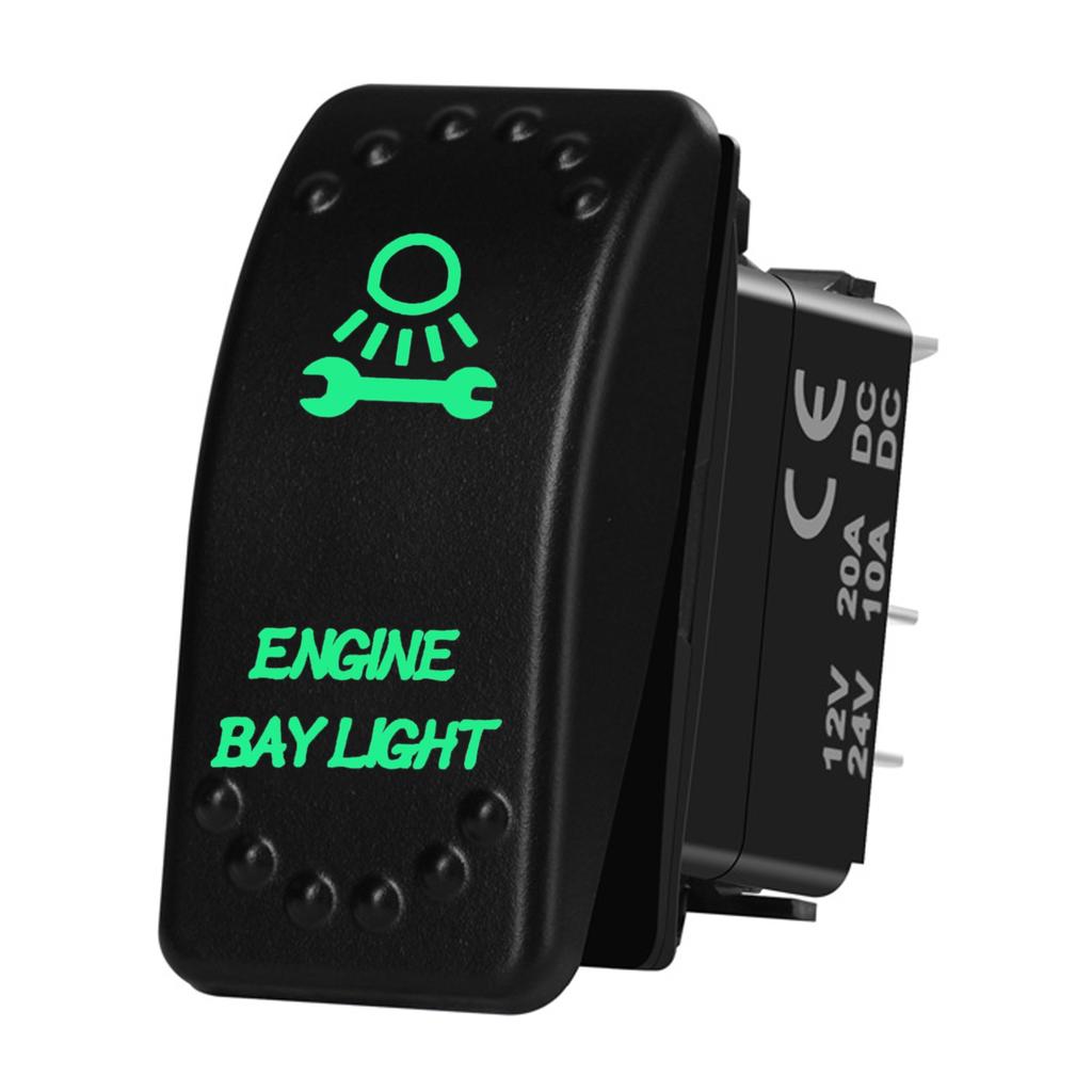 12V 20A Boat Car Rocker Switch ON OFF / ON OFF ON Toggle Switch Green Led Bar Anchor Flood Light for ARB CARLING NARVA 4x4 Truck Switches4