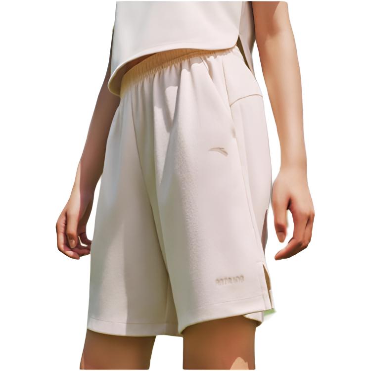 Anta Sports Lifestyle Series Comprehensive Training Solid Color Mid-Rise Drawstring Breathable Versatile Five-Point Casual Shorts 962527311-3