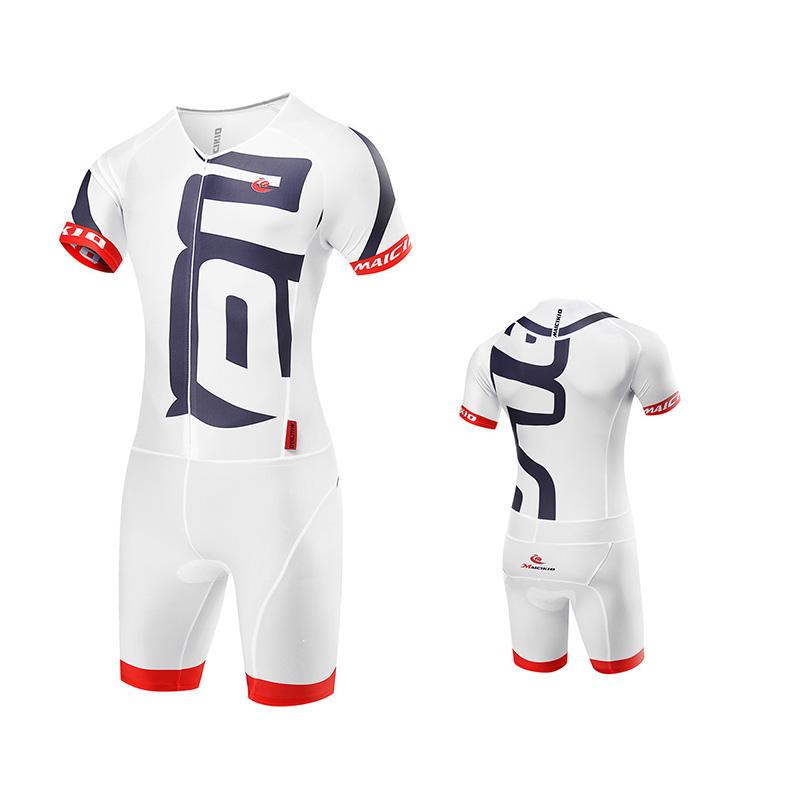 2026 Malciklo Men s Triathlon Short Sleeve Tri Suit Breathable Quick Dry Team Skinsuit Bike Swim Run Racing One Piece Suit Triathlon S