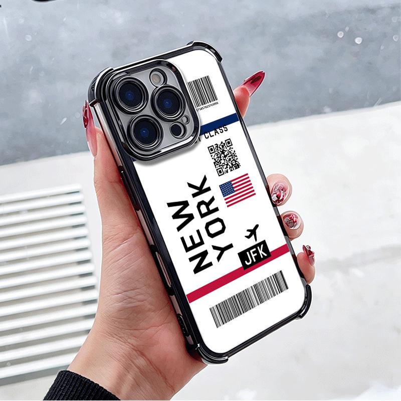 Travel Air Ticket Label Soft Phone Case For Xiaomi Poco X7 X8 Pro Max X6 X5 X3 F8 Ultra F7 M8 M7 M5S Redmi 15C 15A 15 14C 13C 12
