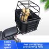 Large Bicycle Rear Basket Dog Carrier with Lock Metal Bike Rack Dogs Carriers Basket for Electric Bike Storage Basket with Liner