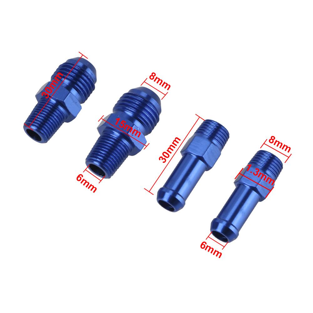 Universal Aluminum Vehicle Refitting fuel Supercharger Adjustable Fuel Pressure Regulator with Gauge Kit car Pressure Regulators 5