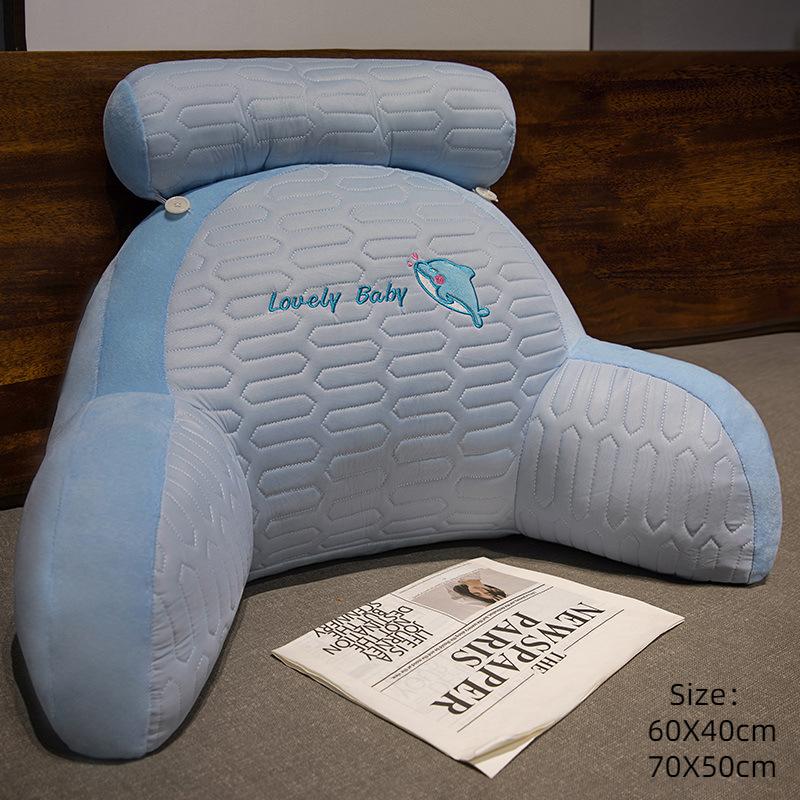 Ice Silk Pregnant Women's Bedside Cushions, Waist Pillows, Large Backrest Sofa Pillows, Bed Reading Bed Pillows,pillow