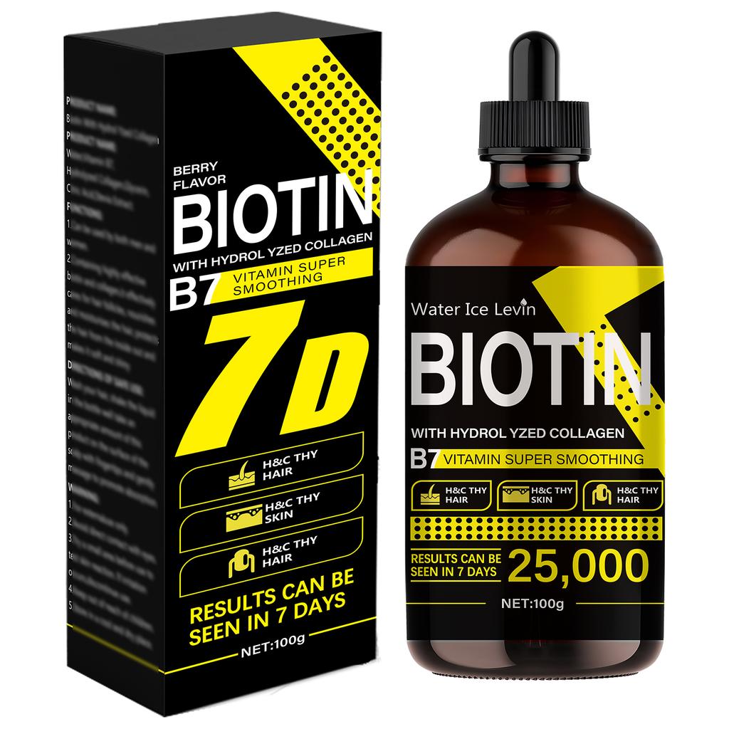 Biotin Hair Oil - Pure Liquid Vitamin, Hair Care, Hair Shine Enhancer - Unisex