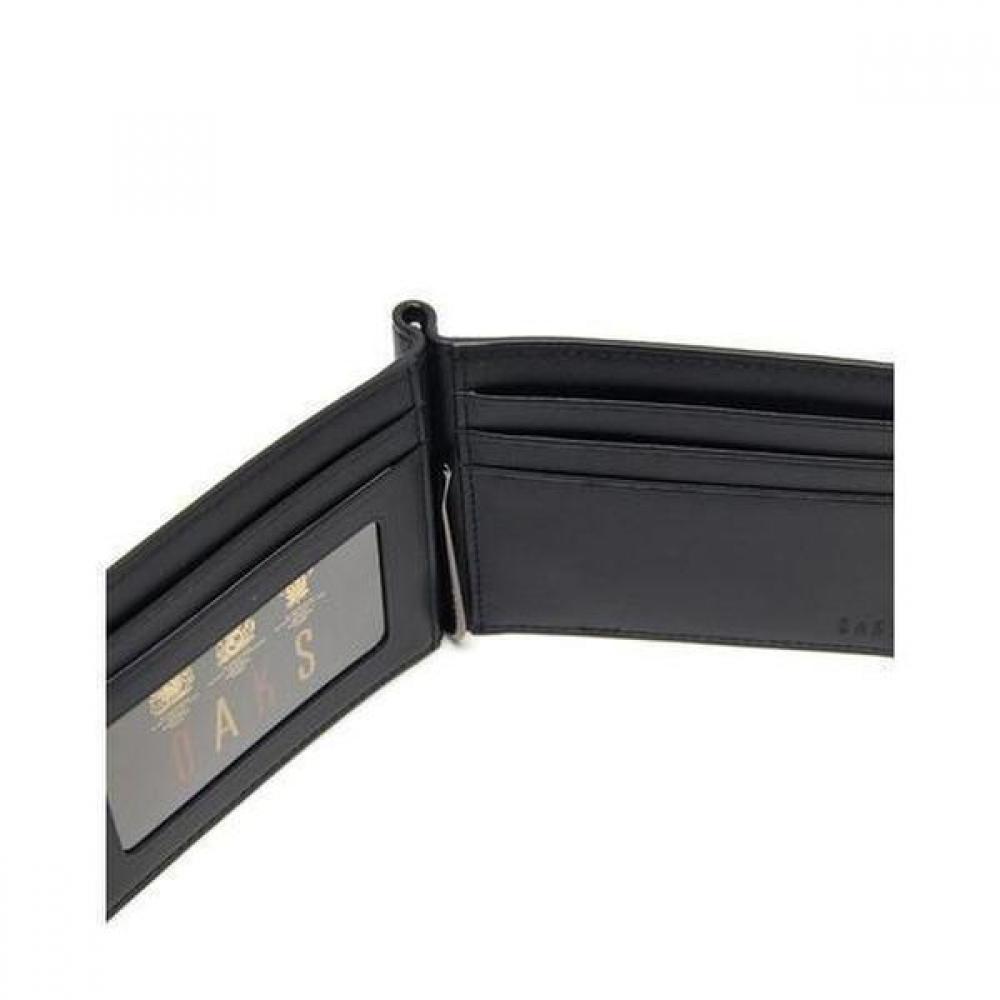 Daks Black Leather Dd Logo Classic Money Clip Dbwa6f324bk