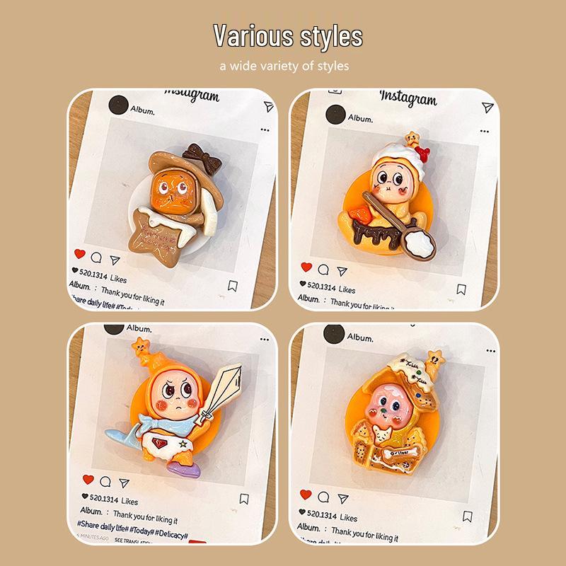 Mobile Phone Airbag Stand - Foldable, Telescopic, Cute Star Doll Design for Apple, Huawei, Xiaomi with Finger Ring
